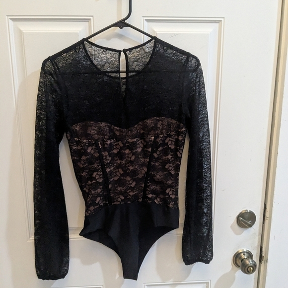 NWT Cami NYC Balloon Sleeve Lace Bodysuit - Picture 6 of 6